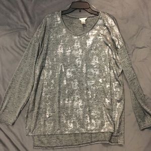 Metallic Long Sleeves Shirt